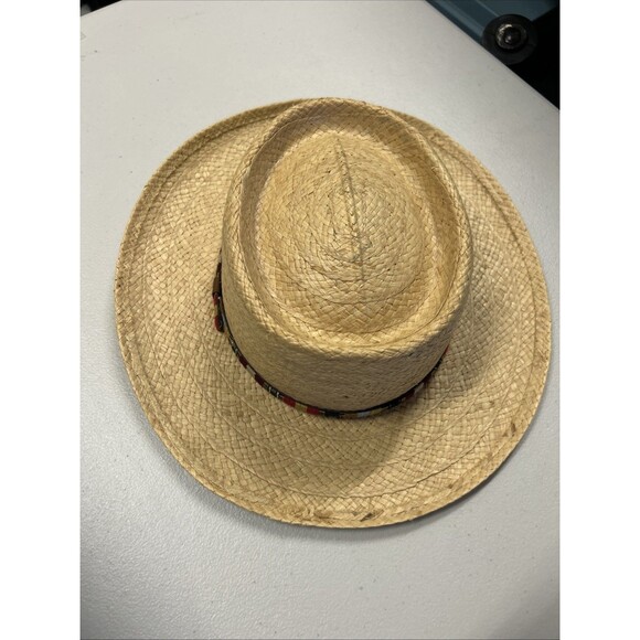 VTG Pendleton Unisex Straw Hat Band Aztec  XL X-Large A165-725 Geometric main image 14